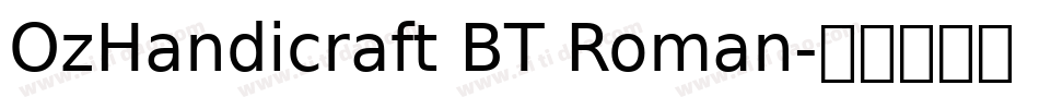 OzHandicraft BT Roman字体转换